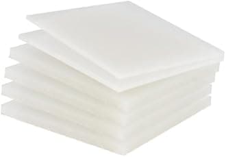 PP Polypropylene Sheet Plate Thickness 3mm-20mm Hard Sheet PVC Plate PP PE Sheet (200mm * 250mm * 2mm * 30 Pieces)