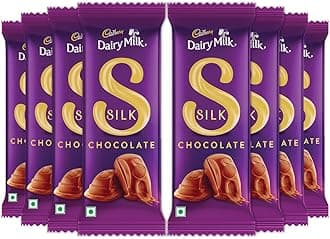 Cadbury Dairy Milk Silk Chocolate Bar, 60 g (Pack of 8)