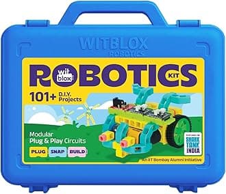 - DIY Robotics Science Kits 101+ Plus projects, 8 Years+ Kids, Interlocking Bricks Modular Electronic sensor and Circuits to create Logic 2 Free Live Classes Educational Gift Toys Boys and Girls
