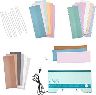 We R Memory KeepersThermal Cinch Ultimate Bundle Mint, Includes Thermal Binding Machine, Basic Spine (6pk), Rainbow Spine (6pk), Deco Spine (6pk), and Glue Strips (12pk), Journaling, Scrapbooking