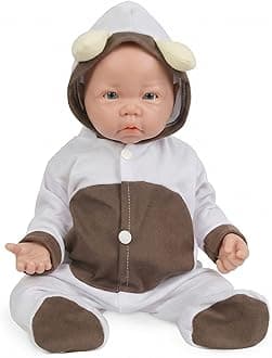 17 inch Full Silicone Baby Doll,Not Vinyl Material Dolls,Eyes Open Realistic Reborn Baby Doll,Real Baby Doll,Lifelike Baby Dolls - Girl
