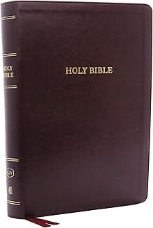 KJV Holy Bible, Super Giant Print Reference Bible, Deluxe Burgundy Leathersoft, 43,000 Cross References, Red Letter, Comfort Print: King James Version