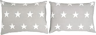 Grey & White Stars - Kids - Pair of Pillowcases