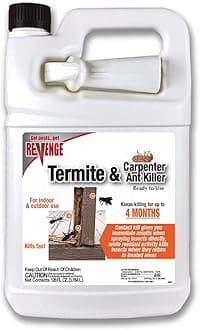 REVENGE Termite & Carpenter Ant Killer, 128 oz Ready-to-Use Spray, Long Lasting Formula for Indoors and Outdoors Kills on Contact
