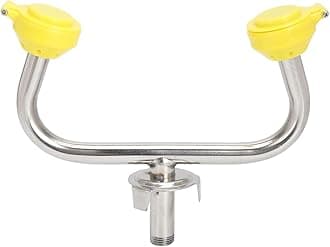 Tuwei Emergency Eye Wash Station Faucet Wall Mounted, Portable Reliable First Aid Unit for Laboratory Factory Industry Site, Emergency Wall Mounted First Aid Eye Washing Station