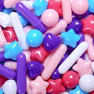 STARBOLO Ball Pit Balls for Toddlers - Macaron 150 Ball Pit Balls Crush Proof Plastic Toy Balls for Toddlers Ball Pits, Ball Pit Play Tent, Baby Pool Water Toys(Mixed 5 Colors)