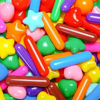 STARBOLO Ball Pit Balls for Toddlers - Colorful Ball Pit Balls Crush Proof Plastic Toy Balls for Toddlers Ball Pits, Ball Pit Play Tent, Baby Pool Water Toy,50pcs