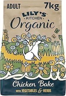Lily's Kitchen Organic Chicken Bake with Vegetable & Herb Adult Dry Dog Food - 7KG