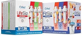 Cirkul Variety Pack Bundle, Flavored Water Cartridge 12-Pack (LifeSip, FitSip), No sugar, zero calorie Drink Mix